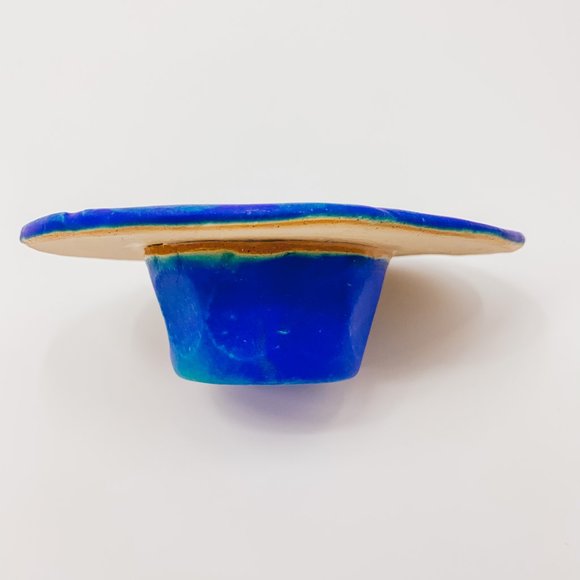 Vintage Ceramic Vase with built in Flower Frog - Picture 2 of 12